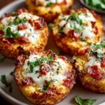 Blumenkohl Pizza Bites Keto