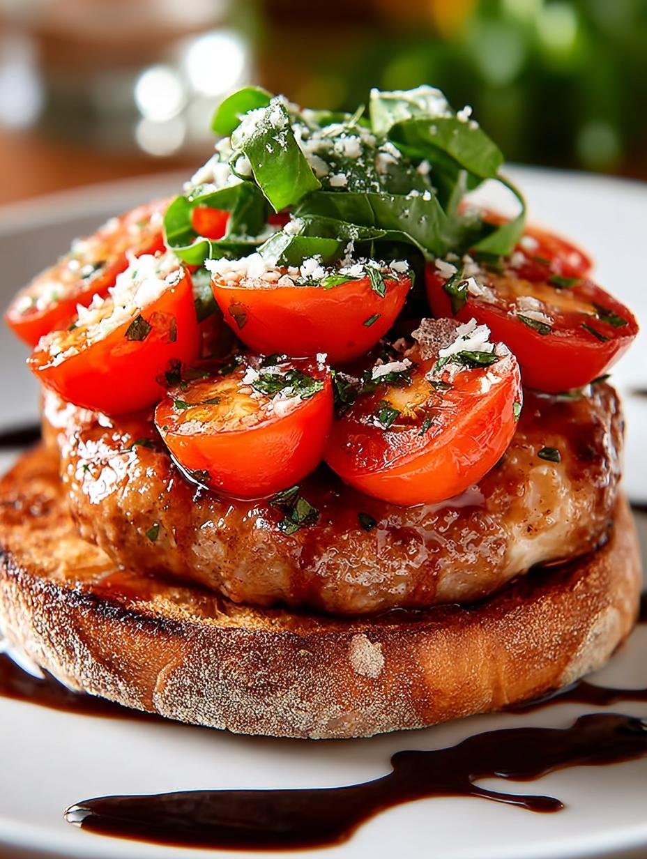 Sappige Bruschetta Burger Ohne Broetchen: 5 sterren genot! - Bruschetta Burger Ohne Broetchen - additional detail