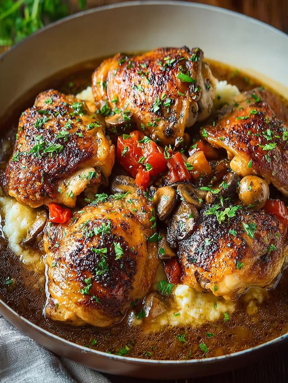 Heerlijke Chicken Chasseur: 1 Frans geheim onthuld - Chicken Chasseur - main visual representation