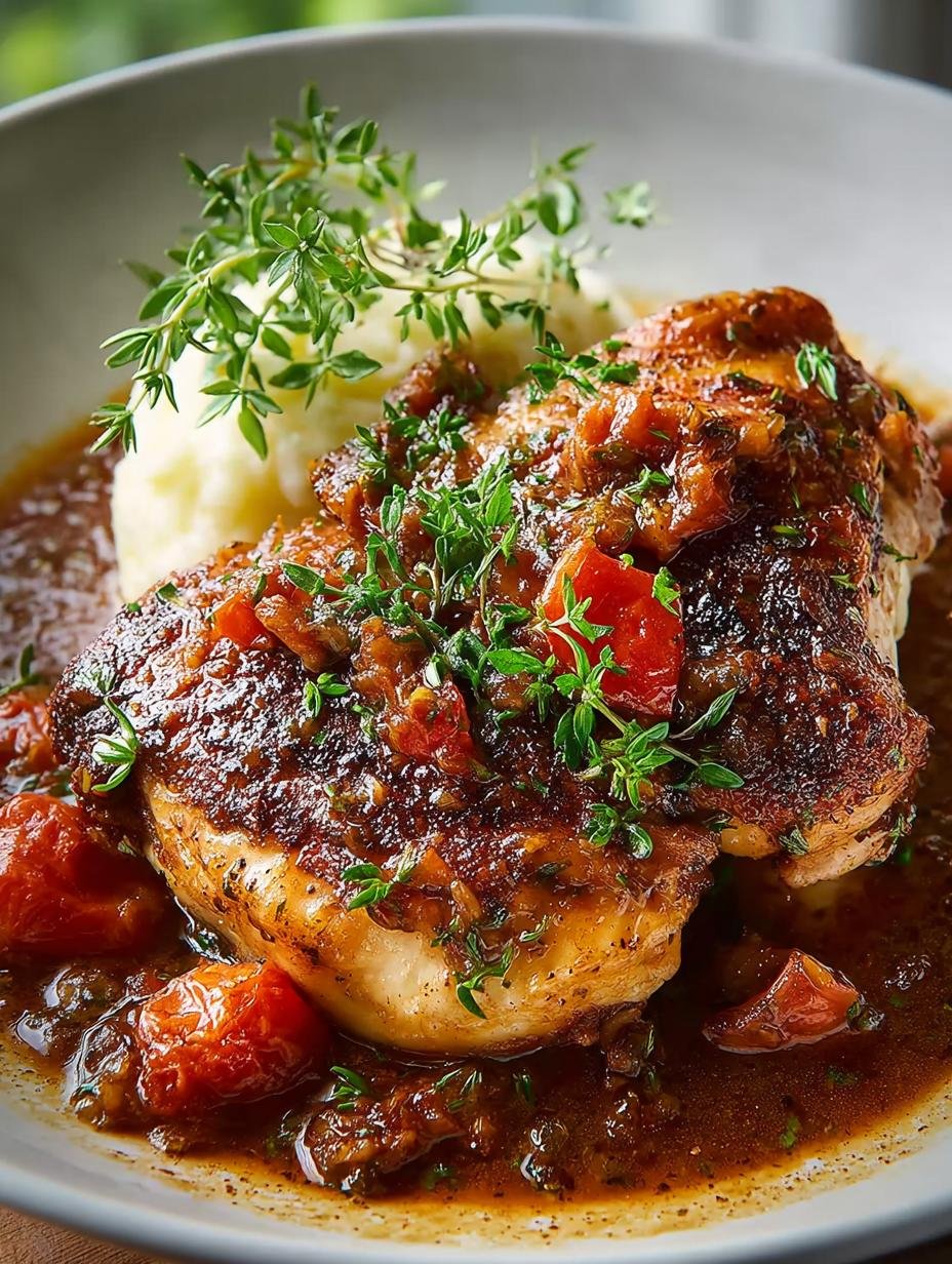 Heerlijke Chicken Chasseur: 1 Frans geheim onthuld - Chicken Chasseur - additional detail