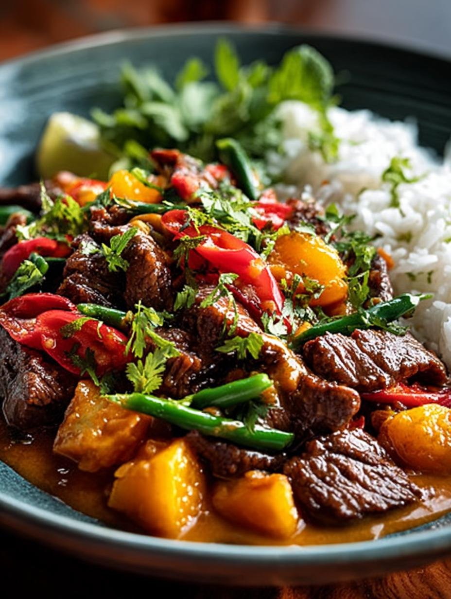 Curried Beef Mushrooms: Een zalige smaakexplosie in 3 min - Curried Beef Mushrooms with - main visual representation