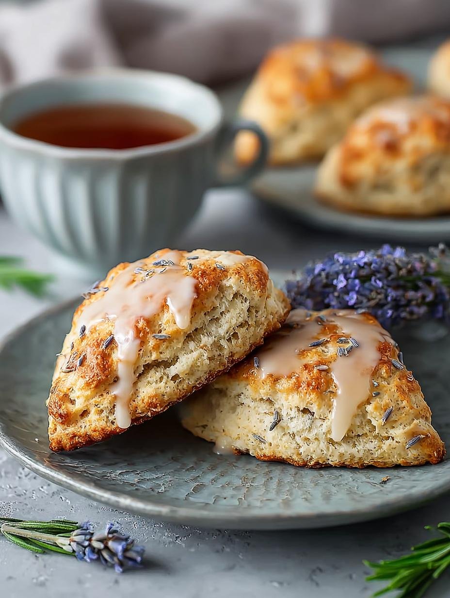 Fantastische Earl Grey Lavendel Scones, klaar in 42 min! - Earl Grey Lavender Scones - main visual representation