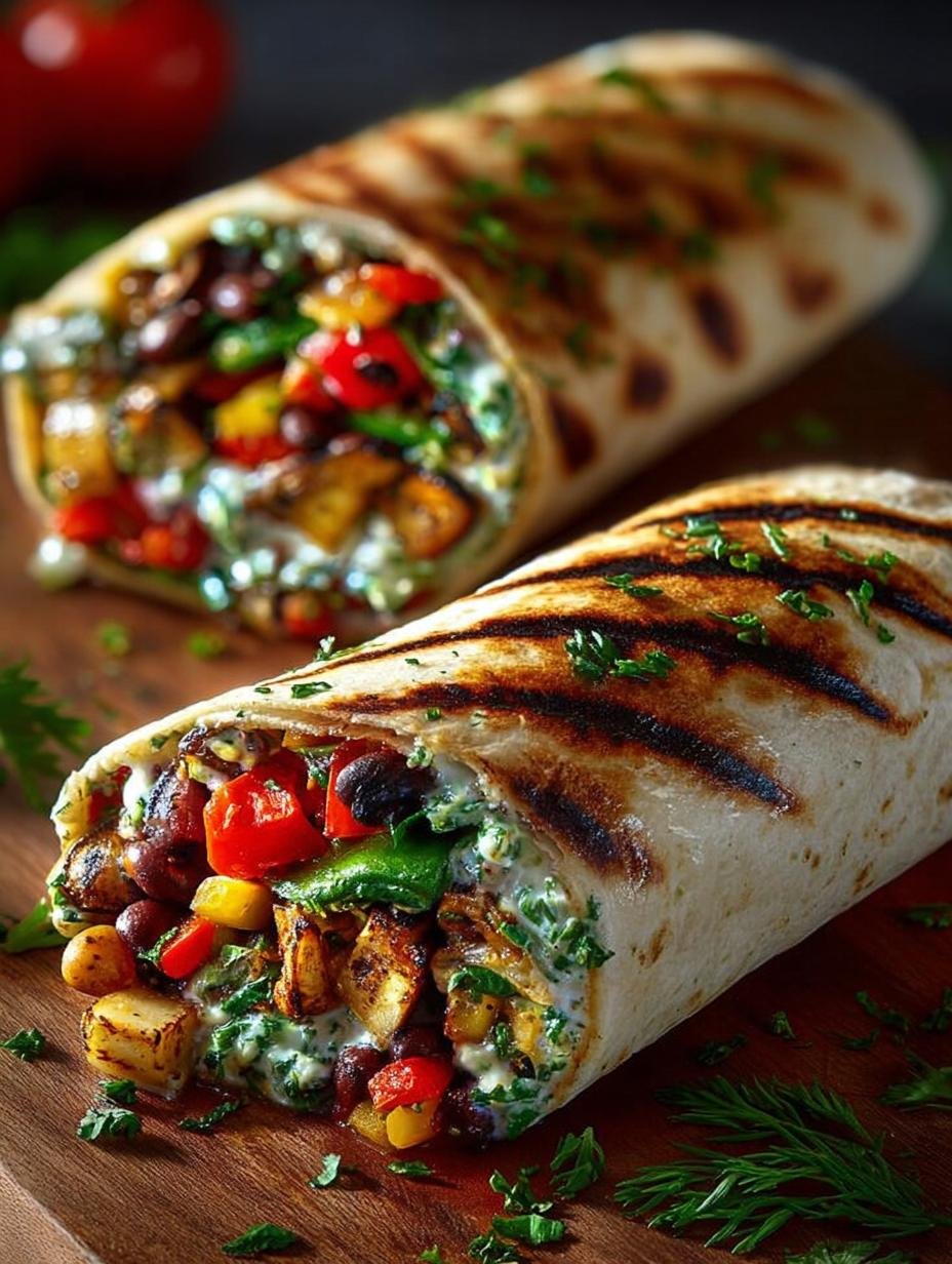 Gegrillte Veggie Wraps Wraps