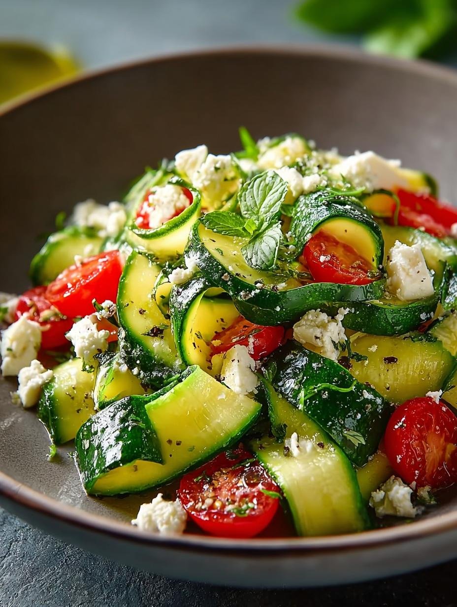Griekse Courgettesalade: Jouw ultieme zomerse 20 minuten genot - Greek Style Zucchini Salad - main visual representation