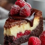 Himbeer Brownie Cheesecake Saftig