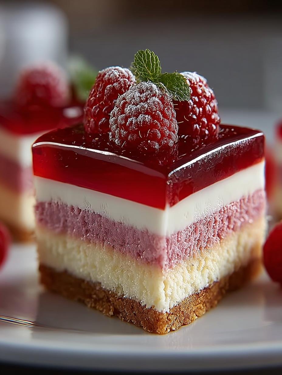 Himbeer Jelly Cheesecake Mit: een Hemels 4-lagenWonder - Himbeer Jelly Cheesecake Mit - additional detail