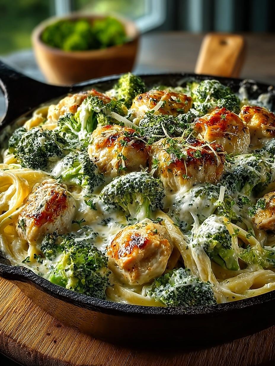 Keto Chicken Alfredo Broccoli