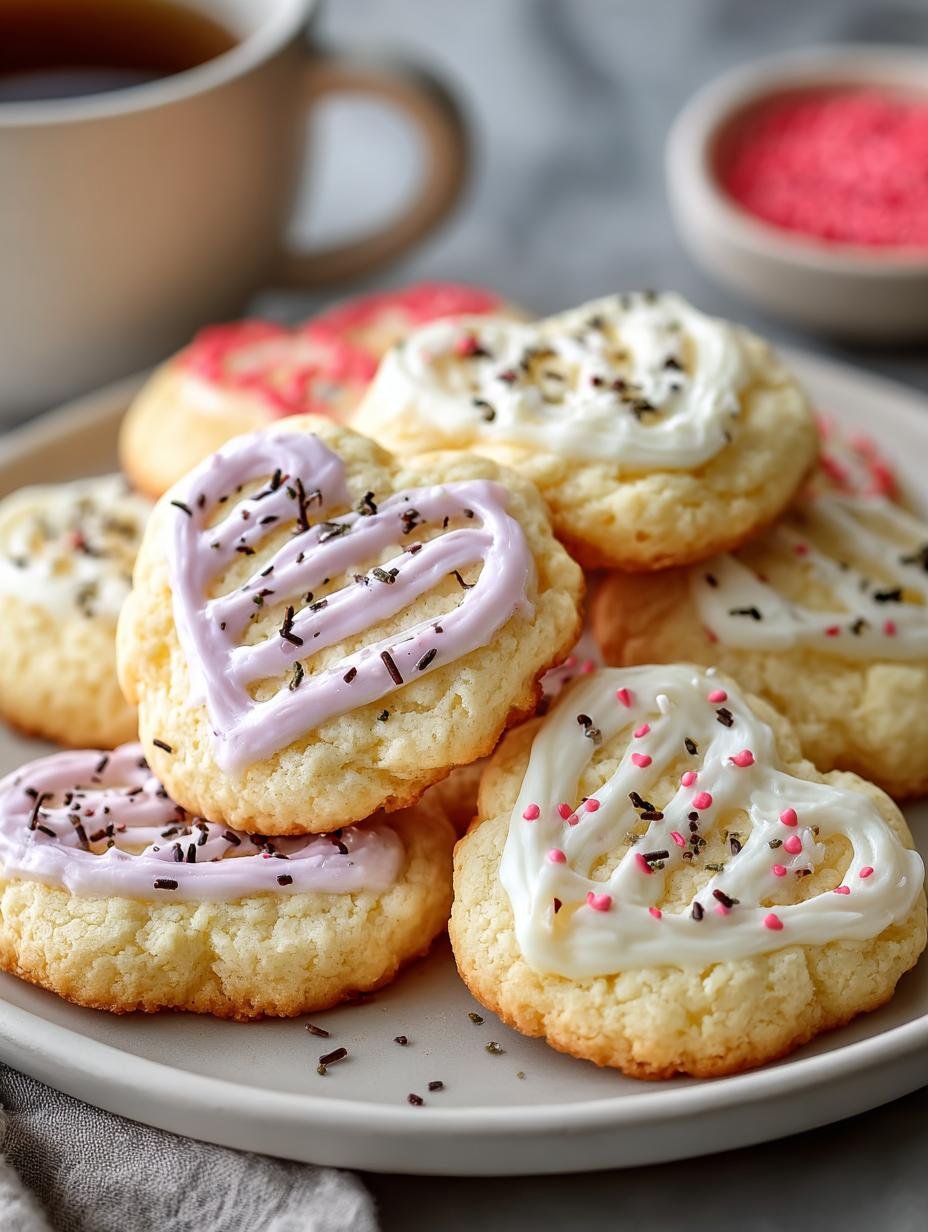 Heerlijke Keto Frischkäse Plätzchen Valentinstag in hartjesvorm, perfect voor een suikervrije traktatie