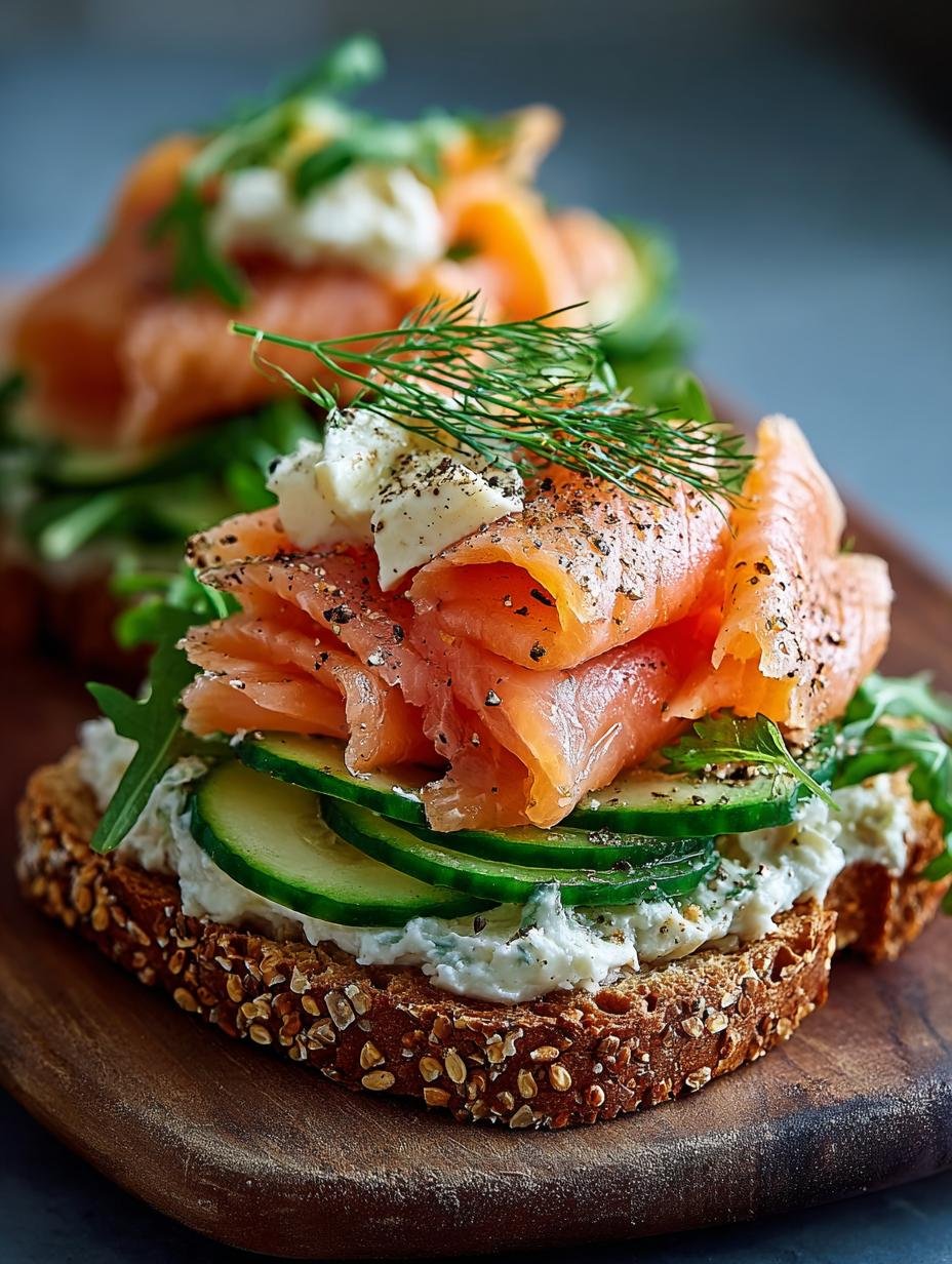 Keto Sandwich Raucherlachs Meerrettichcreme