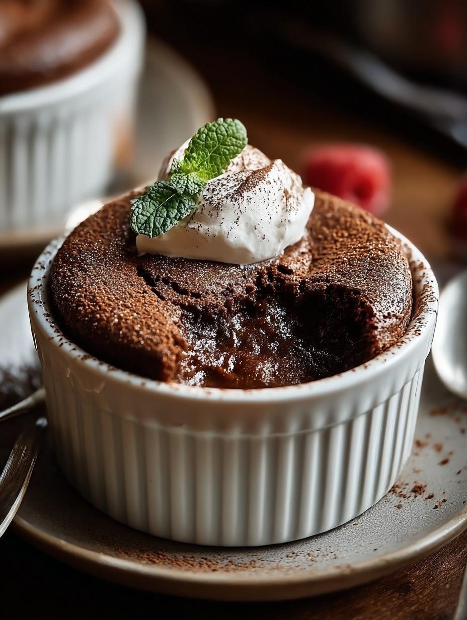 Keto Schokoladen Souffle: Een Onweerstaanbaar Genot in 15 Min. - Keto Schokoladen Souffle Rezept - main visual representation