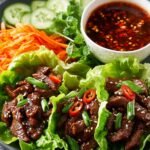 Koreanische Bulgogi Salat Wraps