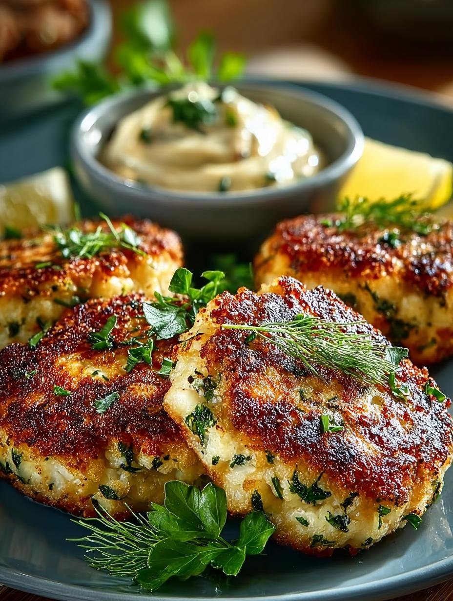 Heerlijke Low Carb Bloemkool Frikadellen, goudbruin gebakken en klaar om te serveren, perfect voor een koolhydraatarm dieet.