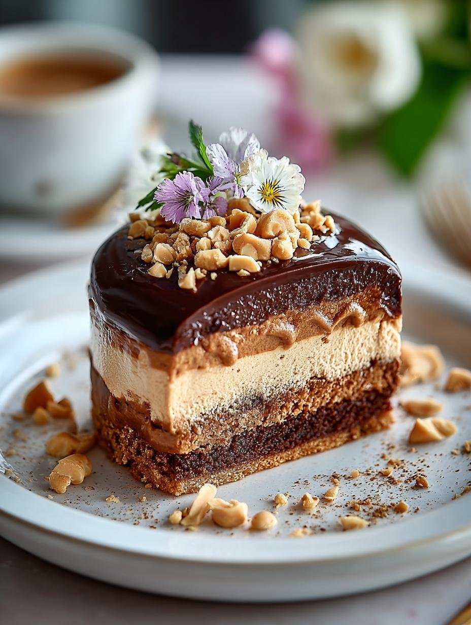 Close-up van Mini Keto Erdnussbutter Schokoladenkuchen, perfect voor een keto-dieet