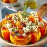 Ofen Kuerbis Mit Feta