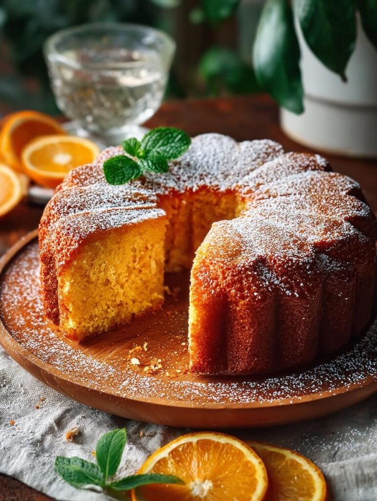 Orange Cardamom Cake Without