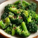 Sesame Dressed Steamed Broccoli