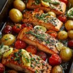 Sheetpan Salmon Potatoes with