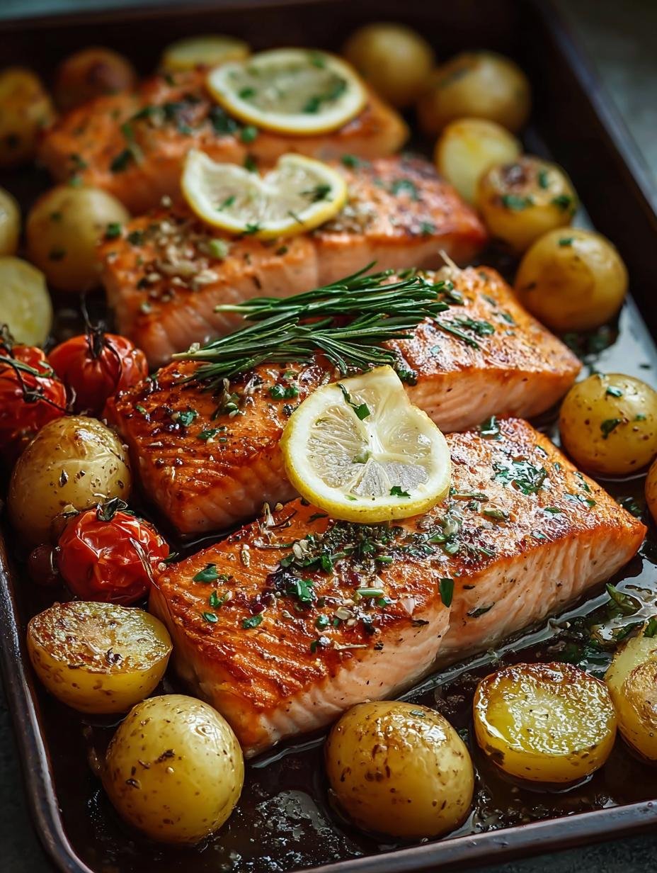 Sheetpan Salmon Potatoes met 1 Krachtige Twist - Sheetpan Salmon Potatoes with - additional detail