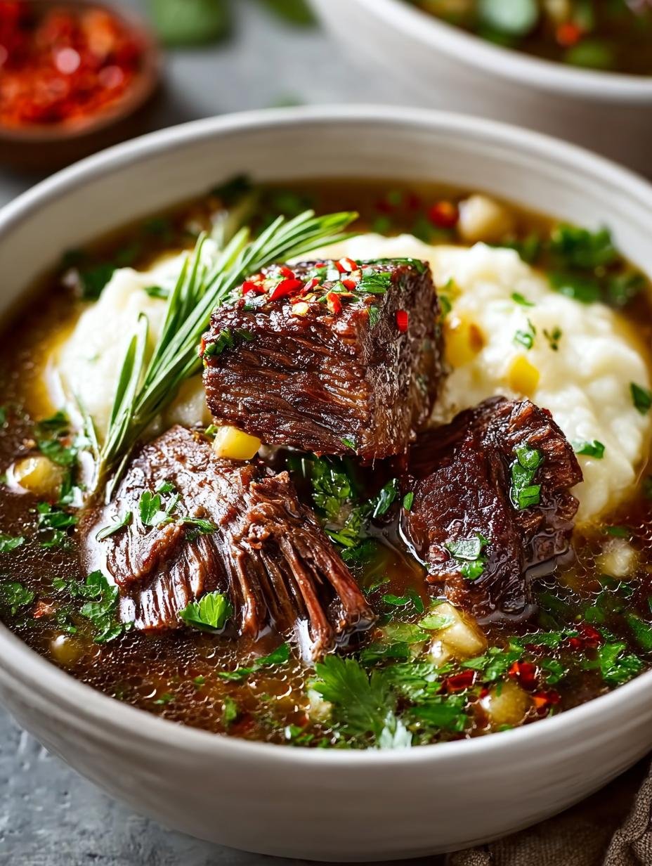 Short Rib Soup: 400 Kcal aan zalig comfort - Short Rib Soup - main visual representation