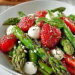 Spargelsalat Mit Erdbeeren Mozzarella