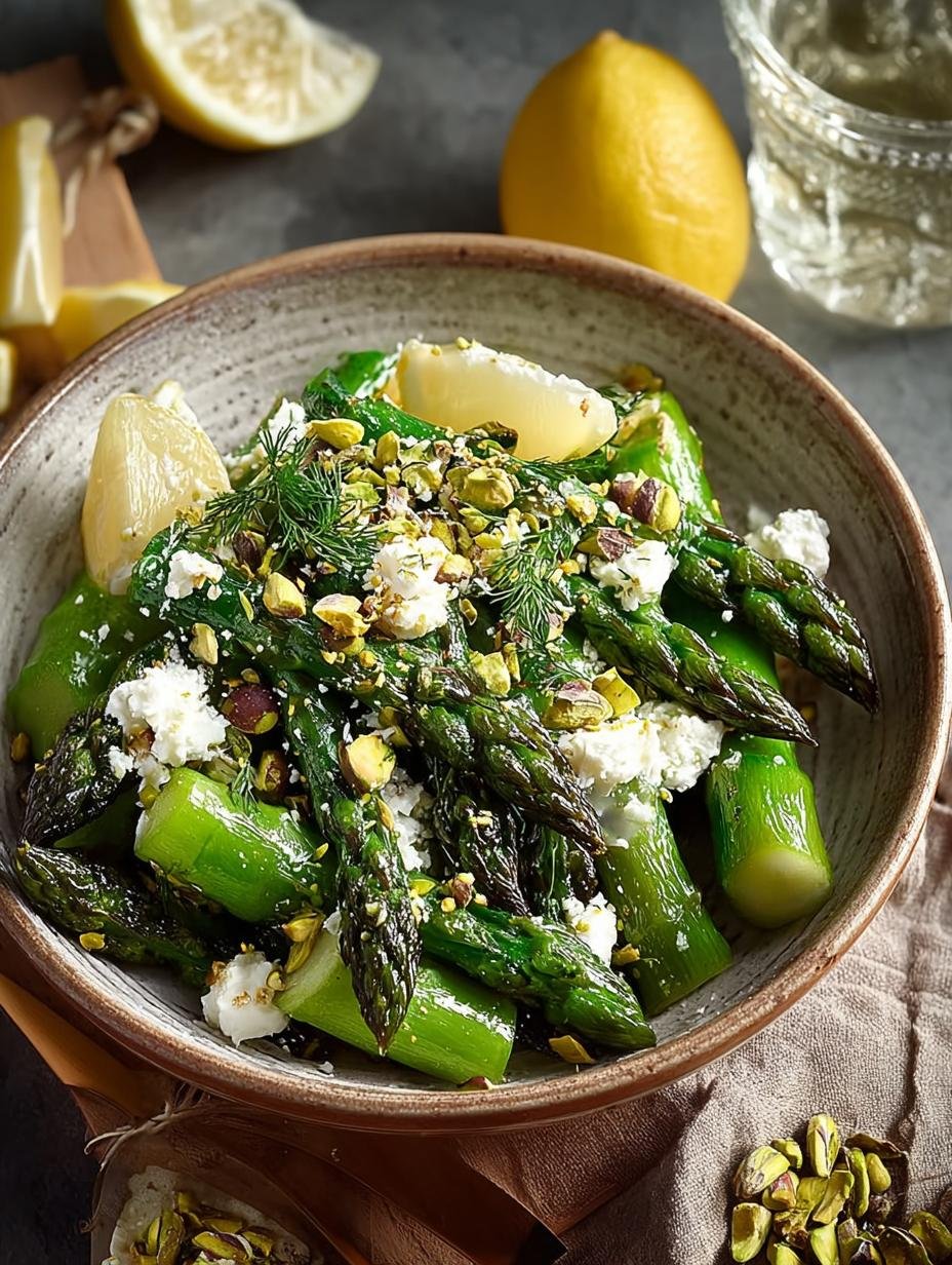 Spargelsalat Mit Feta Pistazien