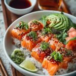 Spicy Salmon Sushi Rice