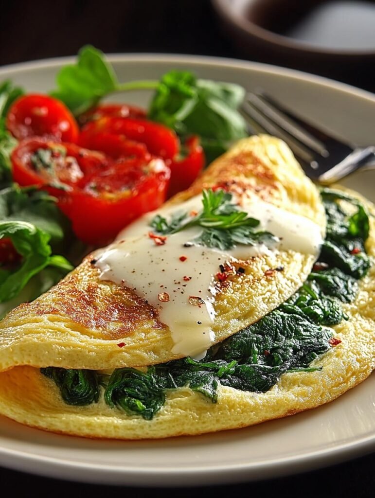Spinat Omelette Rezept Schnell