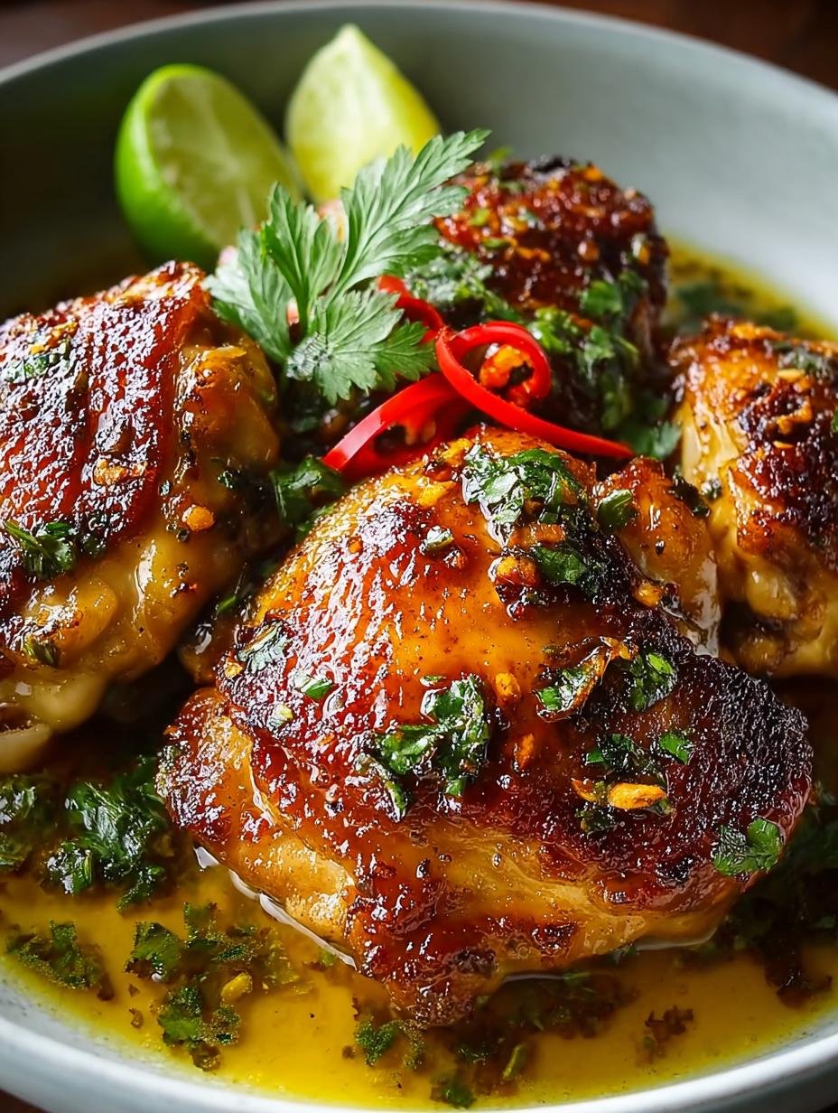Tamarind Coconut Chicken Thighs