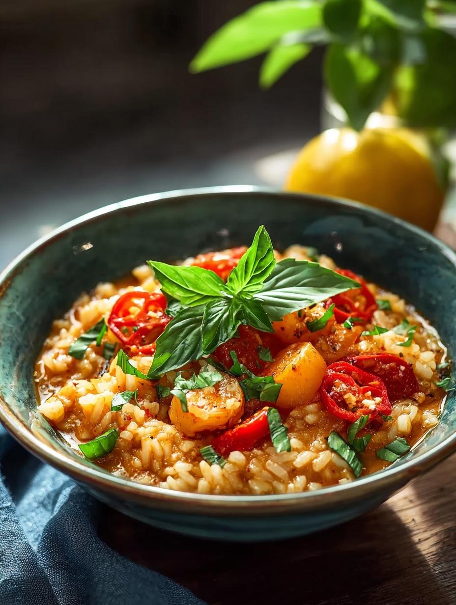 Thaise Rode Curry Risotto: Een Hemelse Fusion van Smaak - Thai Red Curry Risotto - additional detail