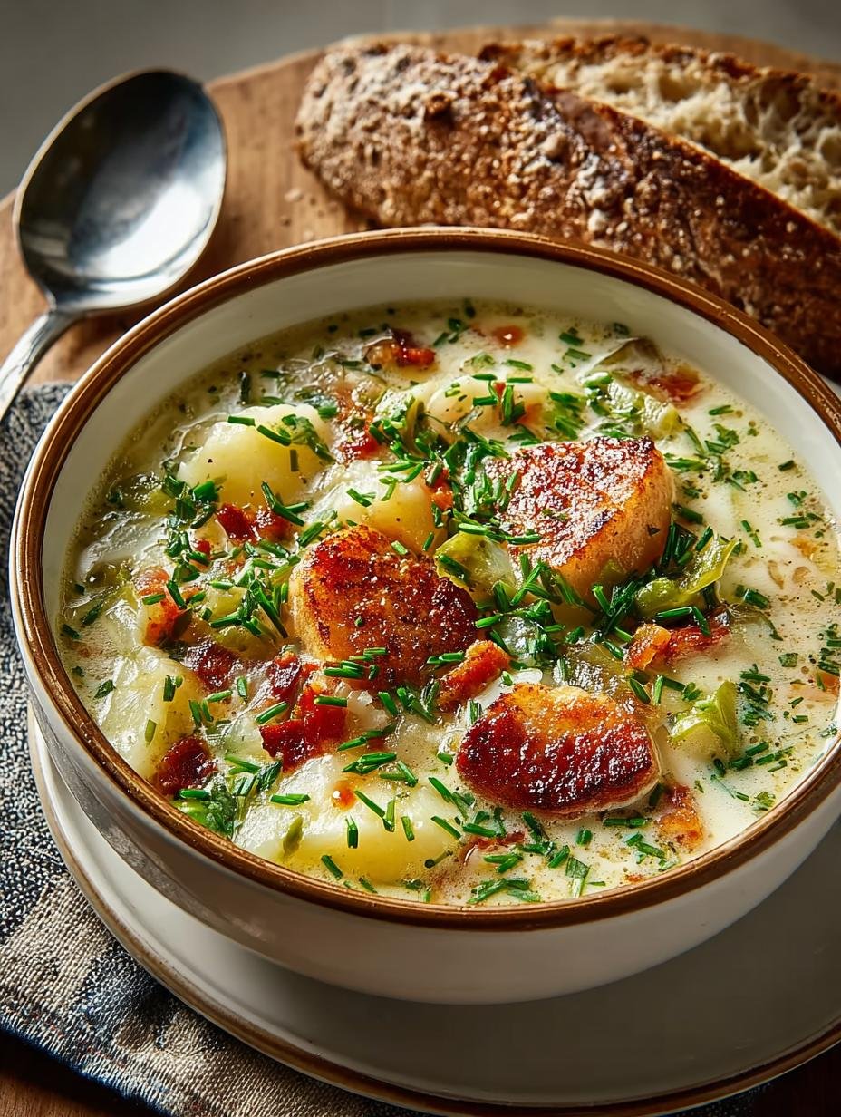 Traditionelle Deutsche Kartoffelsuppe Herzhaft