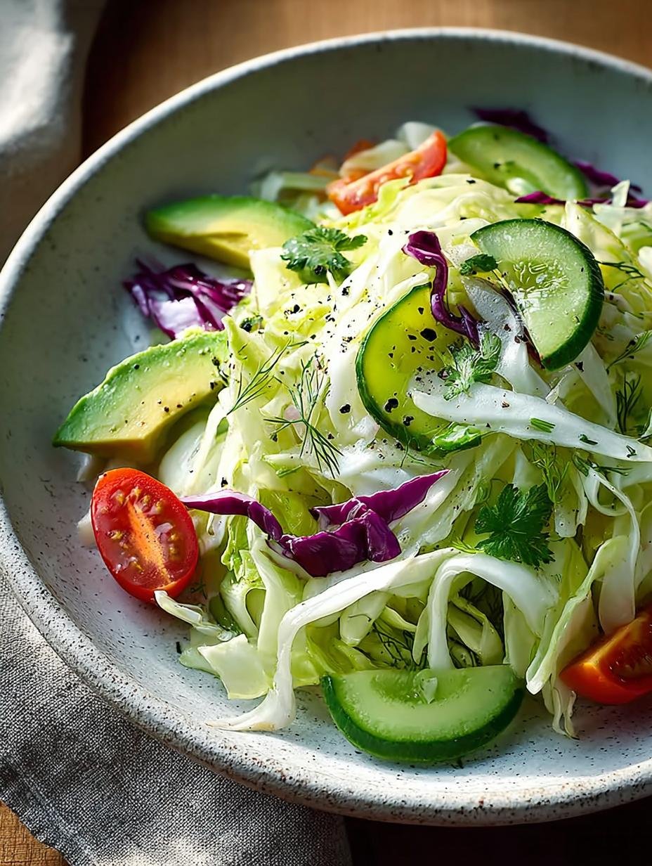 White Cabbage Fennel Avocado