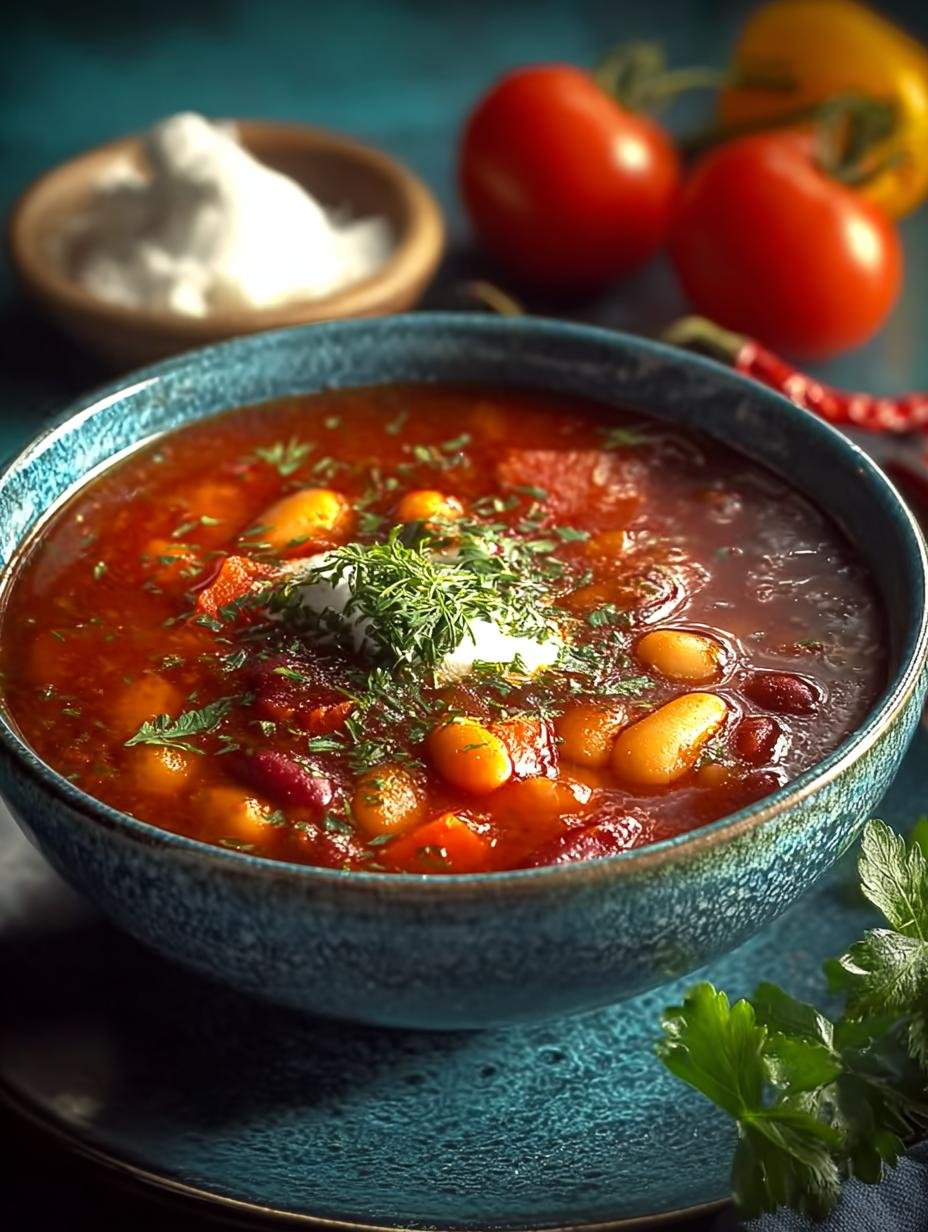 Wuerzige Serbische Bohnensuppe Low