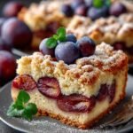 Zwetschgenkuchen Traditioneller Pflaumenkuchen Vom