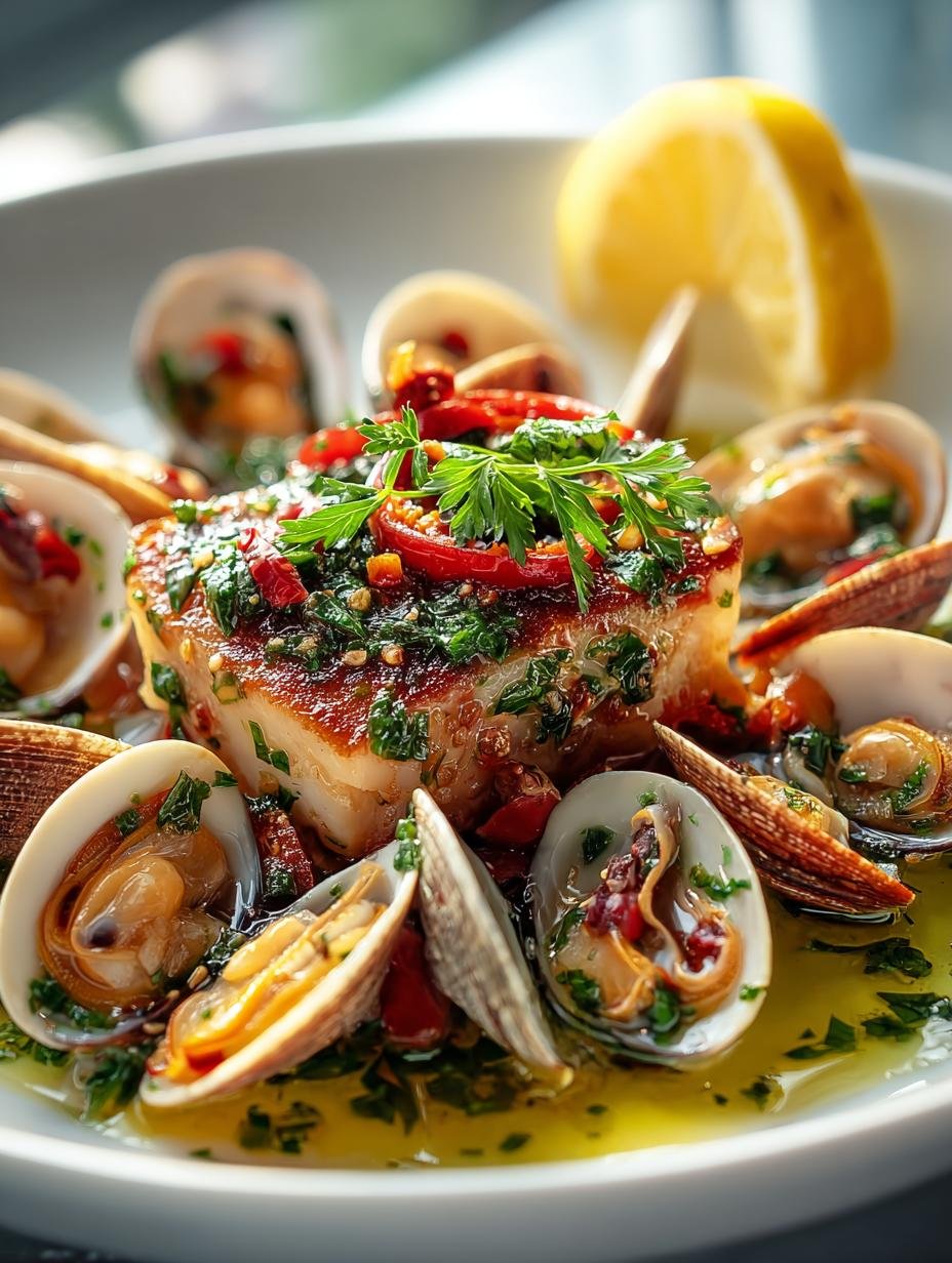 Ameijoas Bulhão Pato recept: Ontzagwekkend in 6 stappen - Ameijoas Bulhao Pato Rezept - vers bereide mosselen in een pan met kruiden en citroen