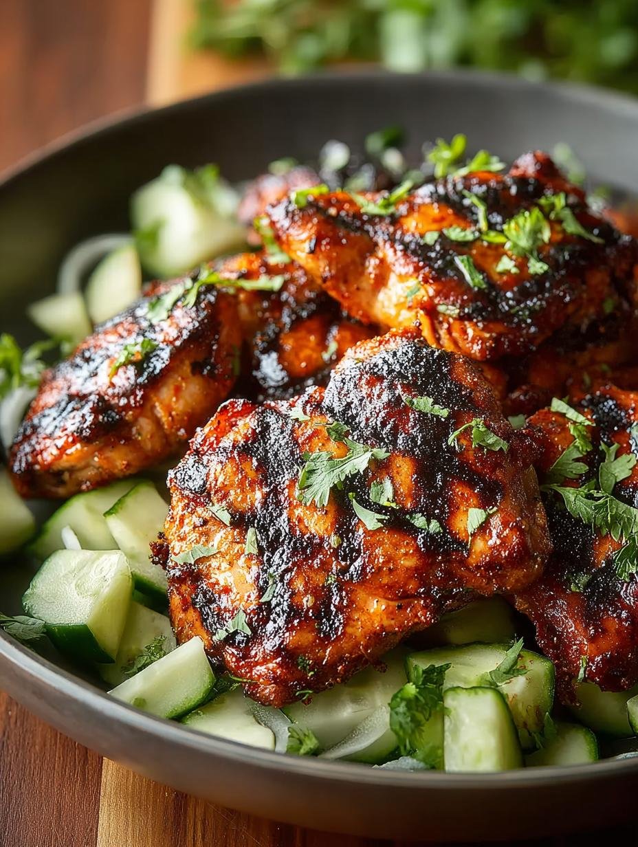 Blackened Grilled Chicken Thighs