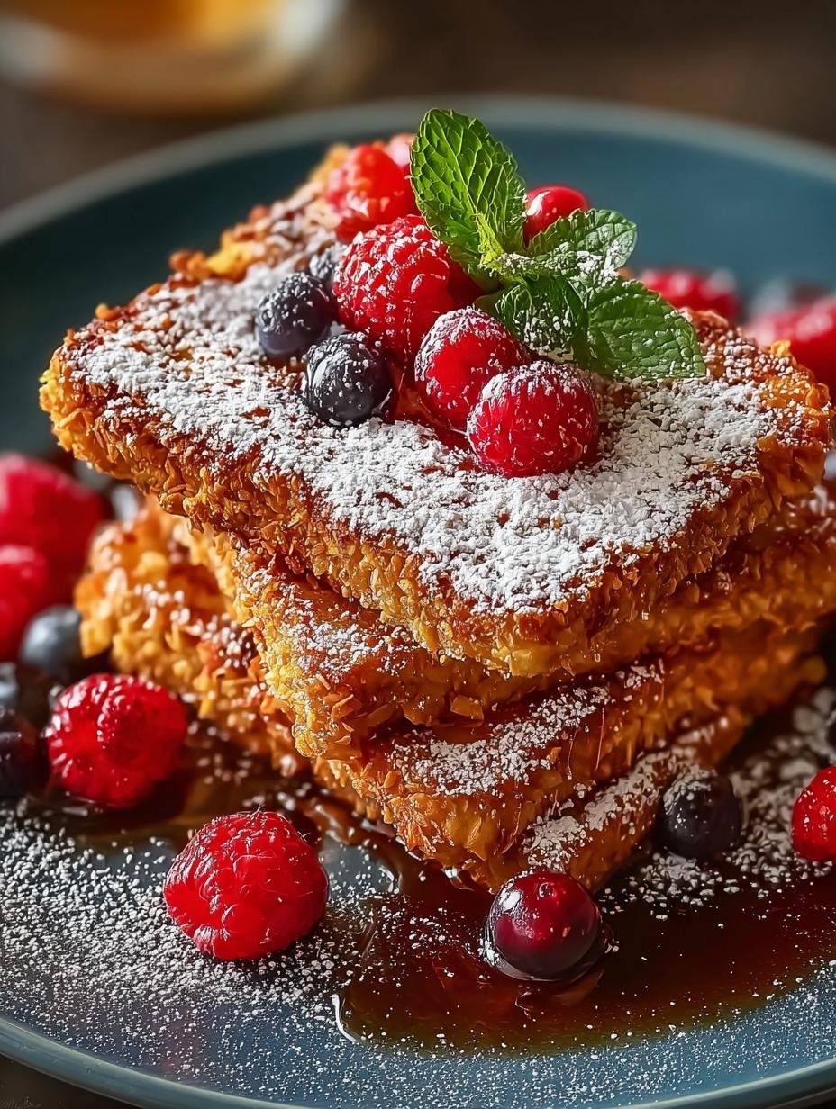 Cornflake Crusted French Toast: Snel Perfect Ontbijt! - Cornflake Crusted French Toast - additional detail