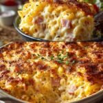 Cremiger Nudelauflauf Mit Schinken