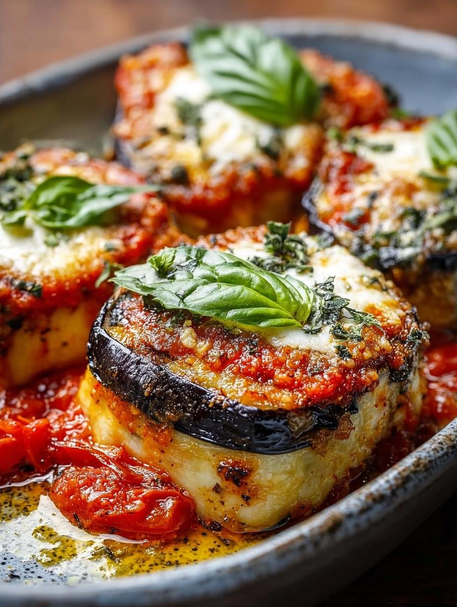 Eggplant Rollatini: 1 zalig gerecht, vol emotie - Eggplant Rollatini - close-up van romige ricottavulling