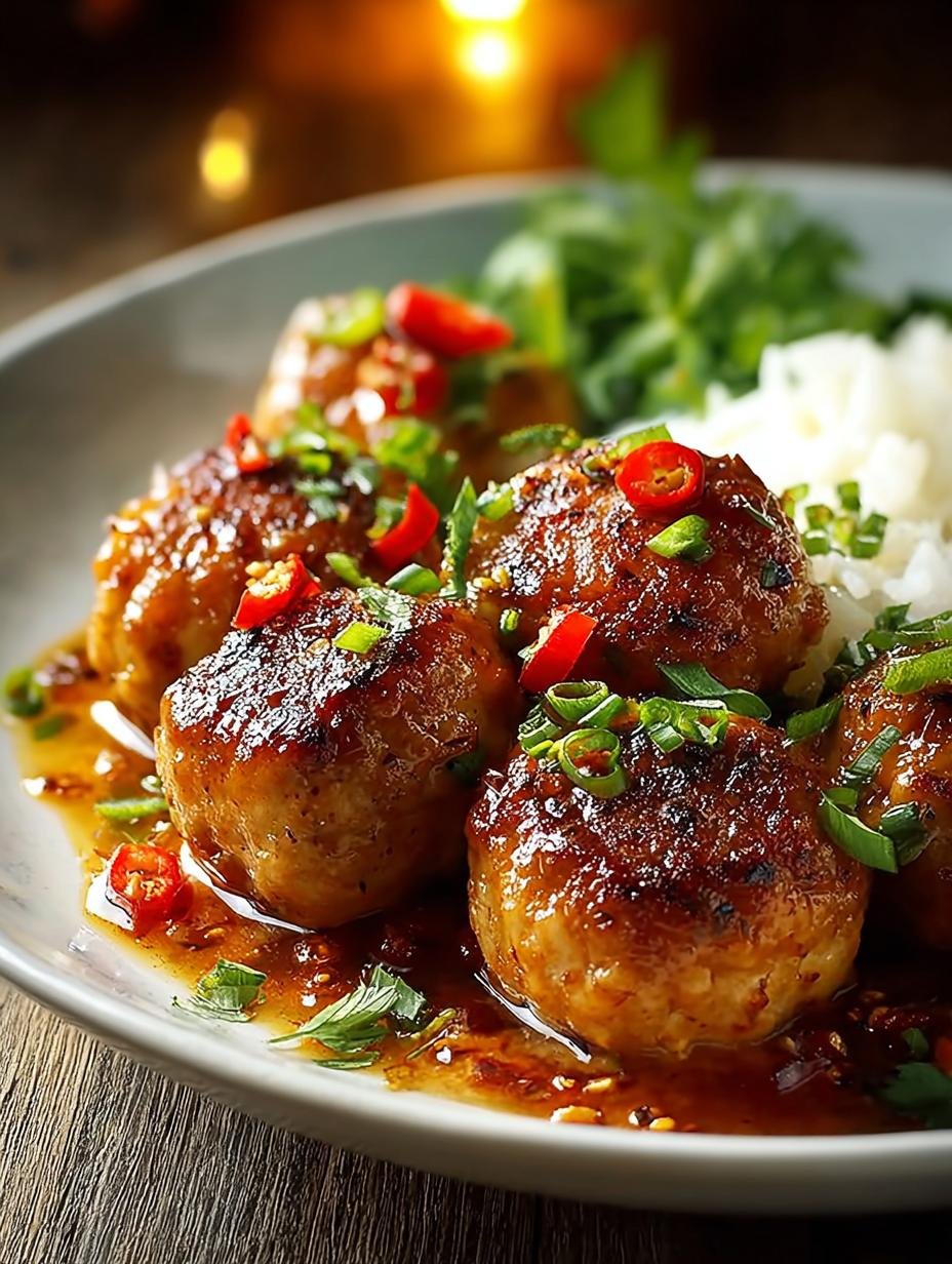 Firecracker Chicken Meatballs