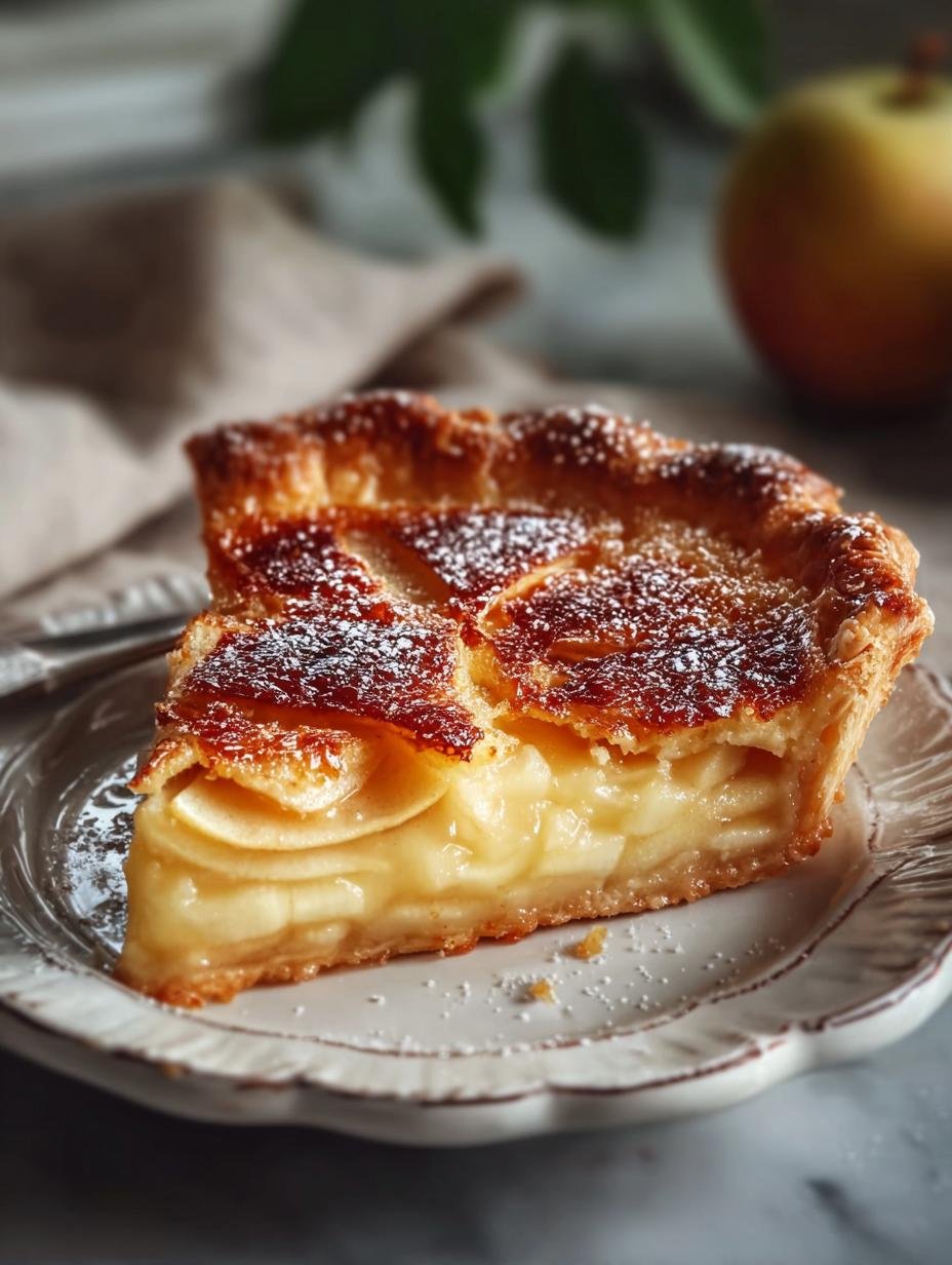 Franse Apple Custard Pie: 1 goddelijk recept! - French Apple Custard Pie - main visual representation