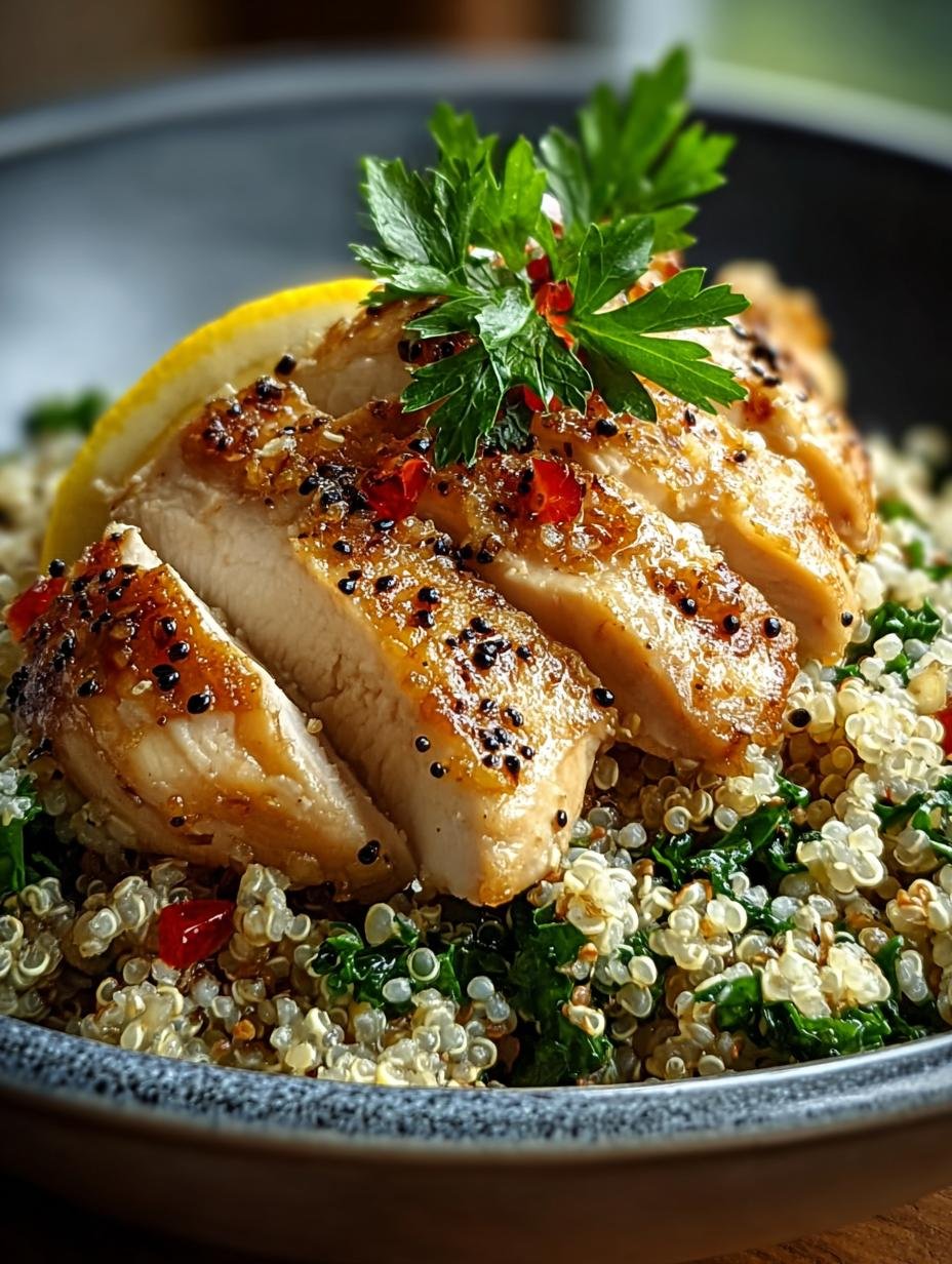 Knoflook Citroen Kip Quinoa: 1 Pan, Groots Genot - Garlic Lemon Chicken Quinoa - heerlijke eenpansmaaltijd met kip, quinoa, citroen en knoflook