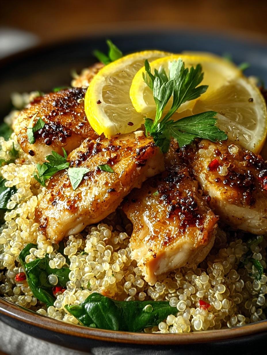 Garlic Lemon Chicken Quinoa