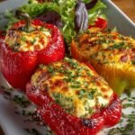 Gefuellte Feta Paprika Mit