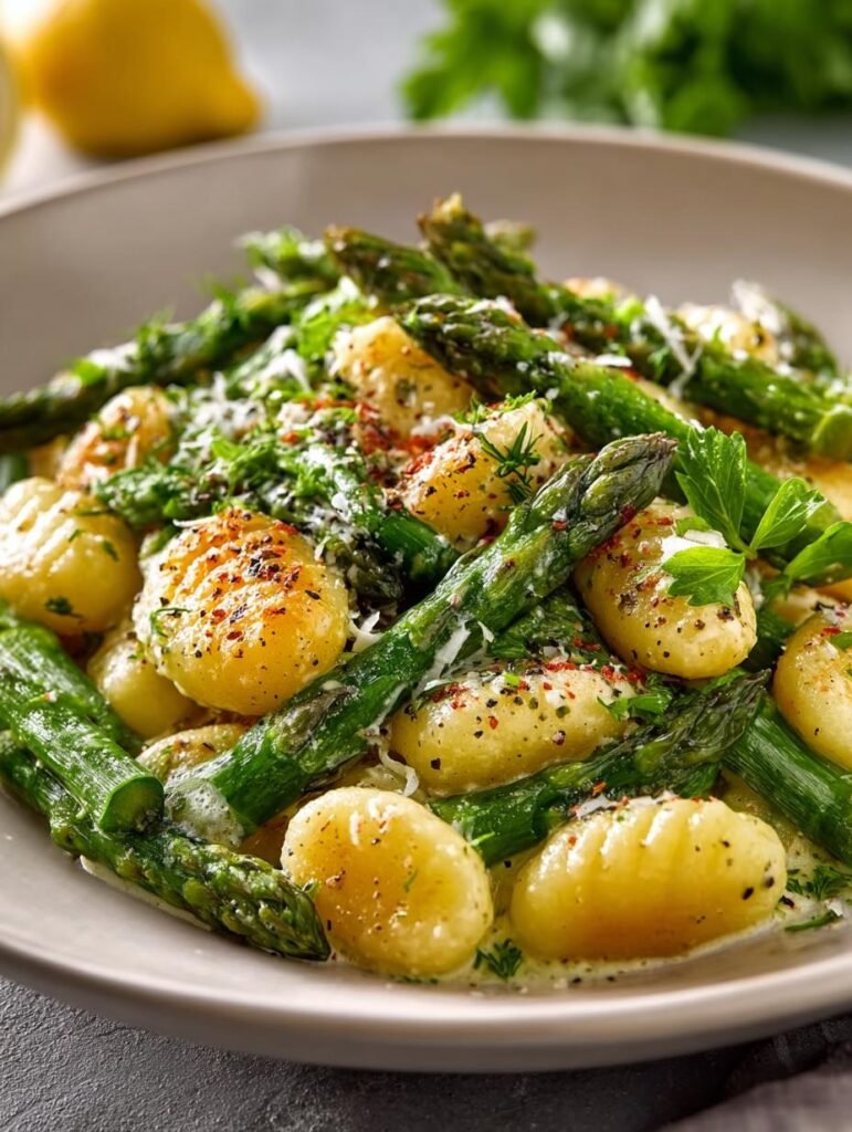 Gnocchi Mit Gruenem Spargel