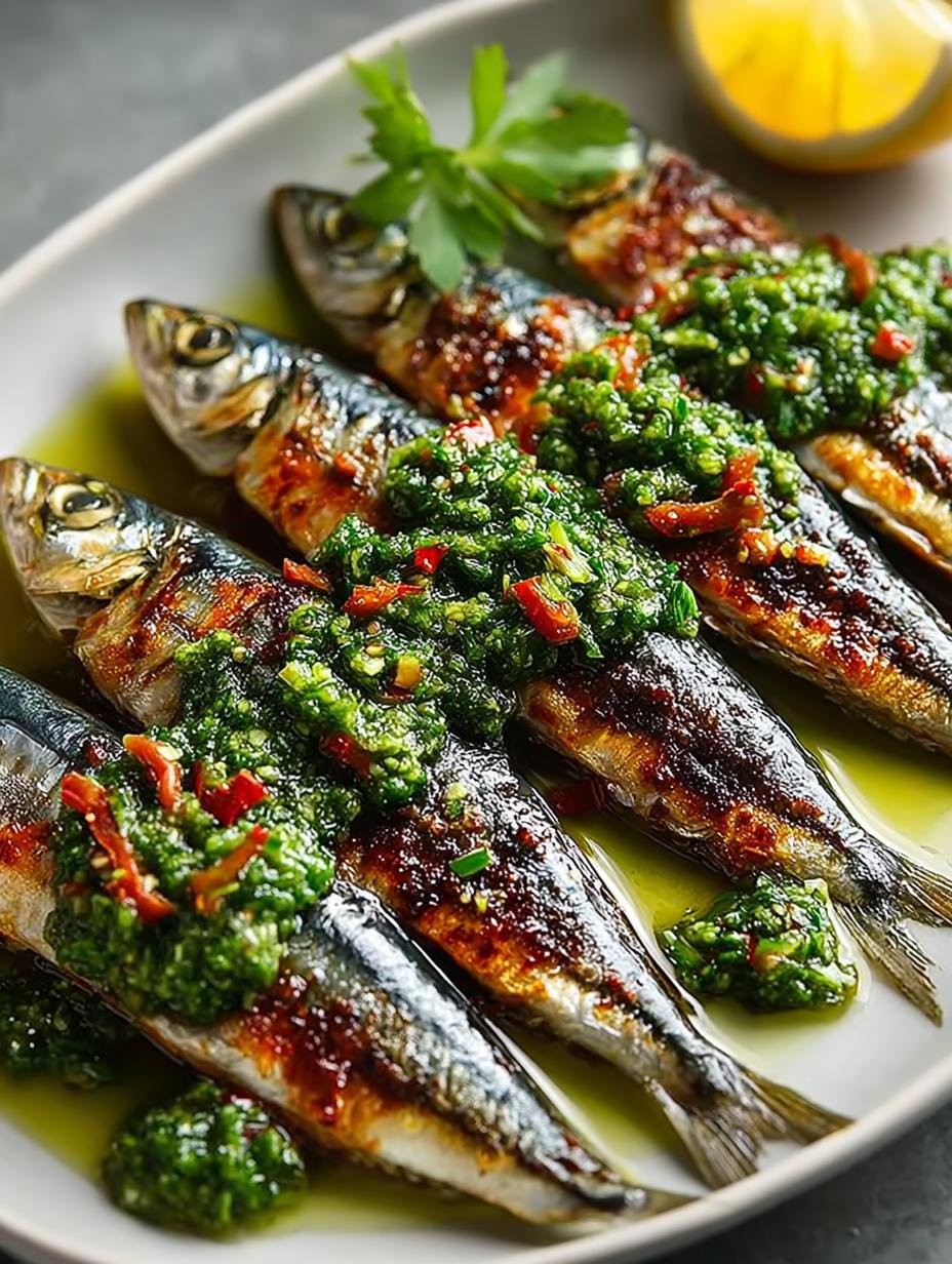 Heerlijke Gegrilde Sardines met Groenten, perfect gegaard en geserveerd met verse kruiden en citroenpartjes