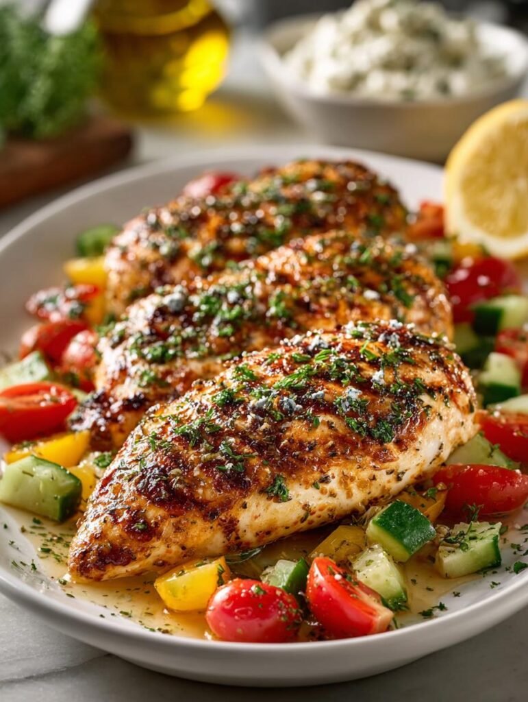 Haehnchen Vom Grill Mediterran