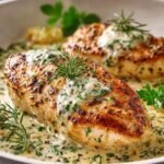 Haehnchenfilet Cremiger Knoblauchsauce Einfach