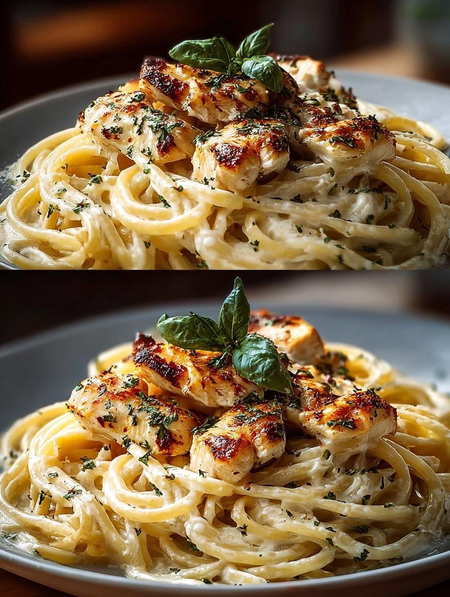 Hahnchen Alfredo Spaghetti Fur