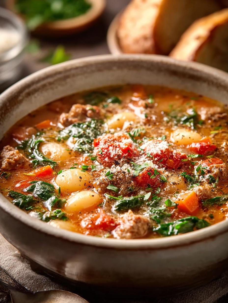 Herzhafte Toskanische Suppe Mit