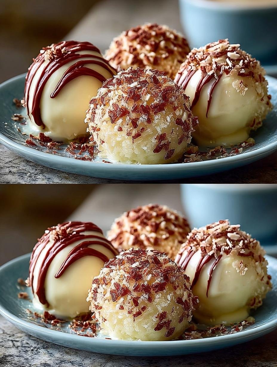 Heerlijke Käsekuchen Kugeln Ohne Backen, romige cheesecake balletjes met witte chocolade en aardbeien